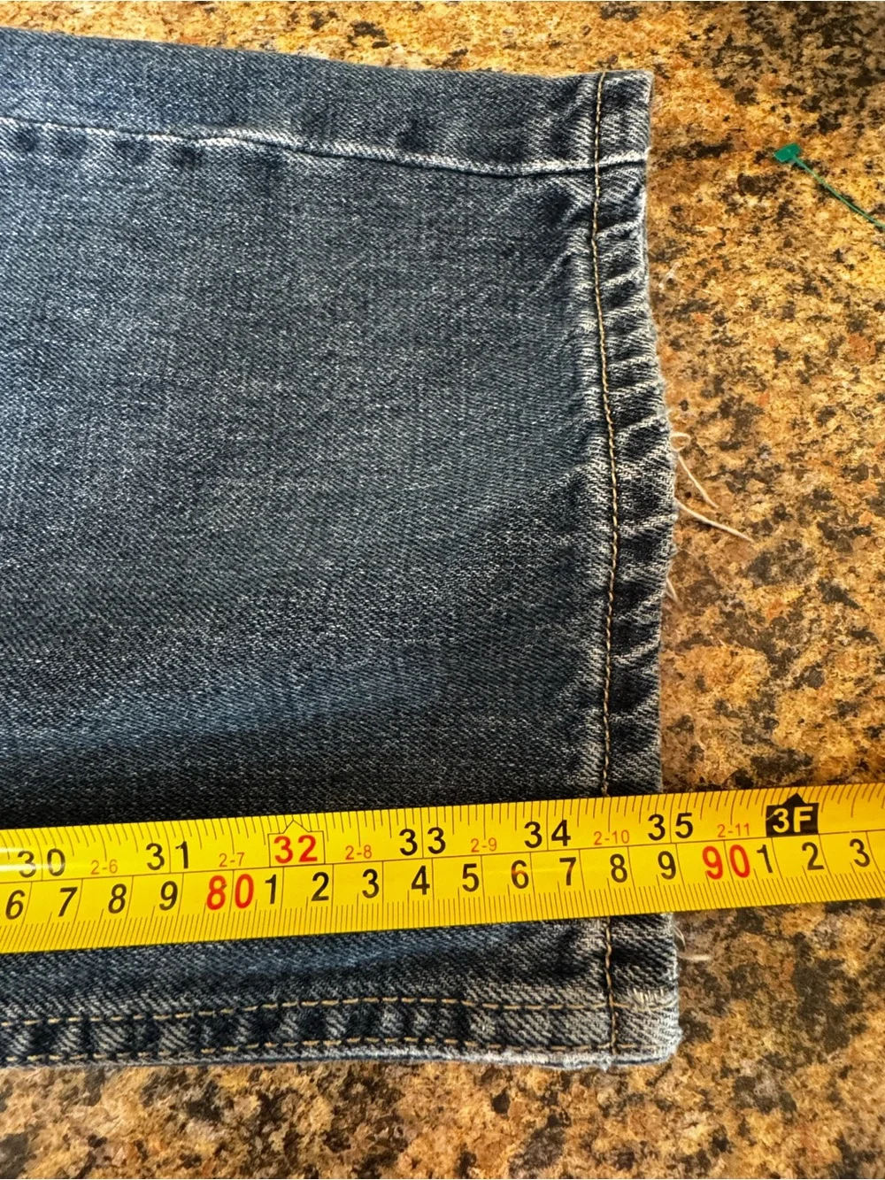 Levi's 569 Jeans Mens 36x36 Blue Loose Straight Skate Y2K Whiskered Fade 2004